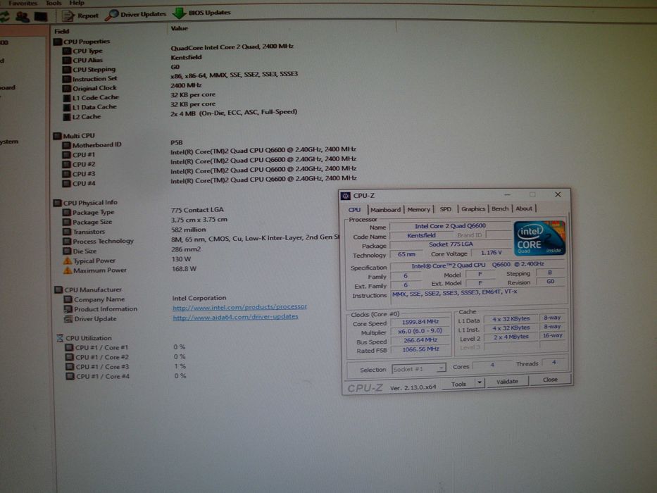 Procesor intel core 2 quad Q6600 2.4 Ghz 8mb FSB 1066 LGA 775 SLACR