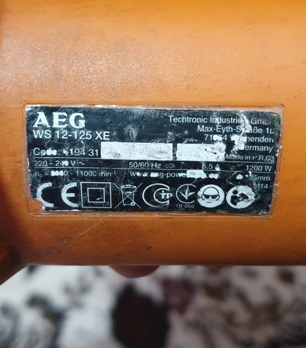 Майда болгарка AEG  немецкий скоростной оригинал диск 125