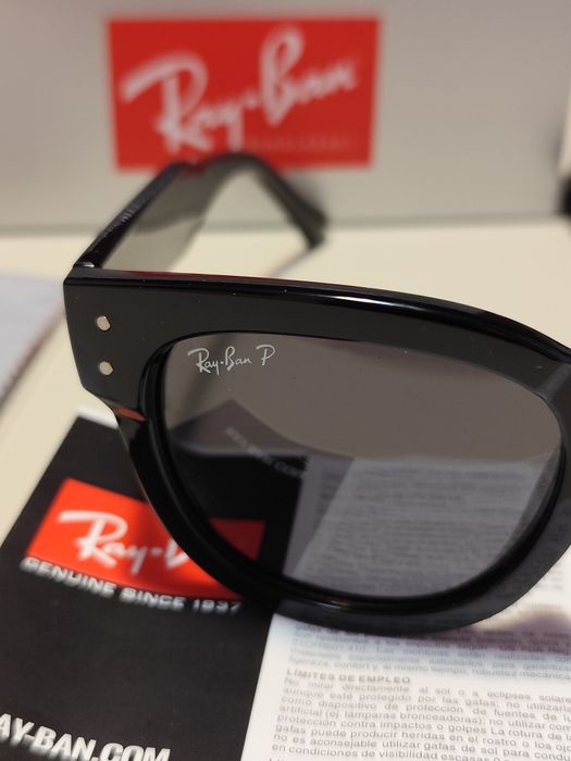 Ochelari de soare Ray-Ban RB0298S Mega Hawkeye Black cu lentile polarizate