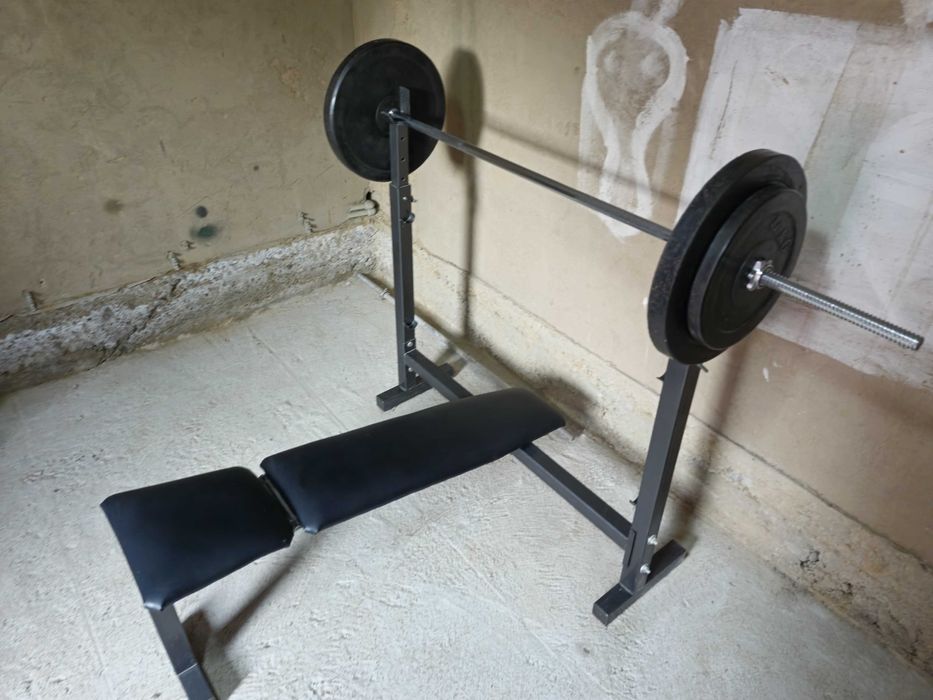 Скамья для жима + штанга