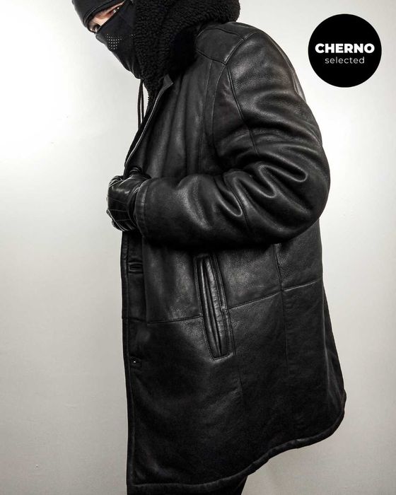 Мъжко кожено палто / кожух LAGERFELD Men’s Shearling Coat – XXL•XXXL