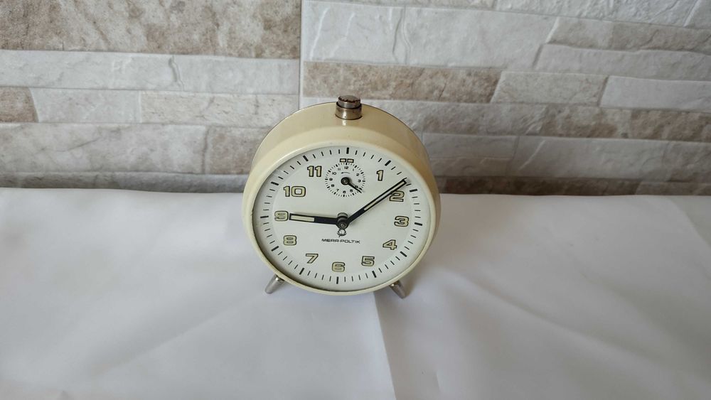 Стар часовник / будилник - MERA-POLTIK - Made in Poland - 1970г.