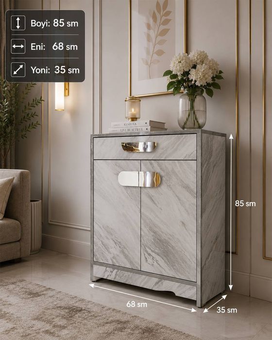 Тумба мраморная Premium Cabinet 85×68×35 см

• Стильная тумба с эффект