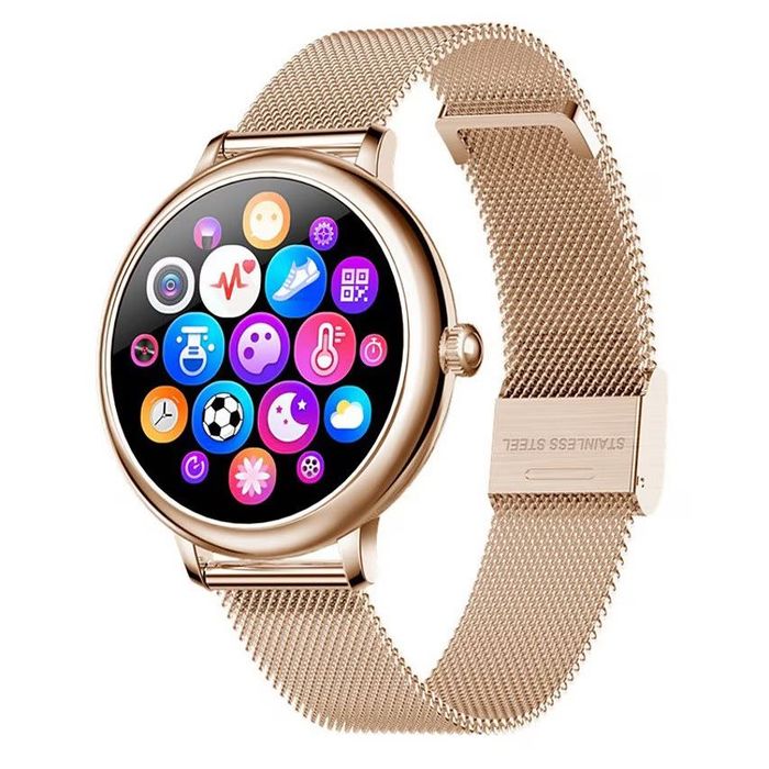 Дамски смарт часовник CF80 с 2 каишки