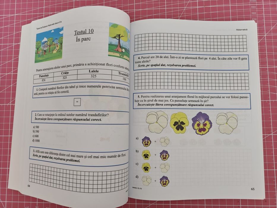 Matematică - teste de Evaluare Națională clasa a II-a