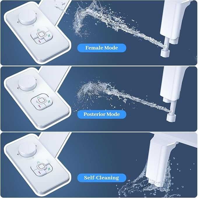 Ултратънко биде със самопочистващи се двойни дюзи