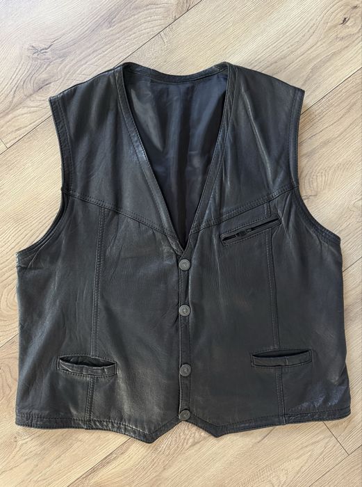 Vesta Piele Naturala VITTORIO Negru Barbati | Marime XL