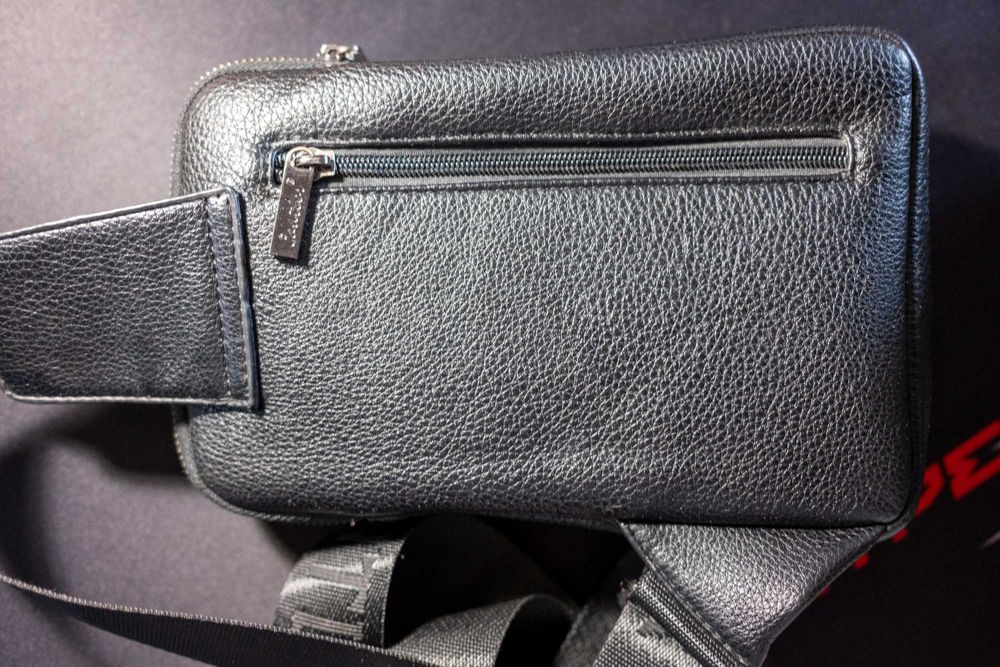 Кожаная сумка-барсетка "Cantlor"