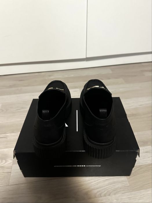 Mocasini negri Armani Exchange, 38