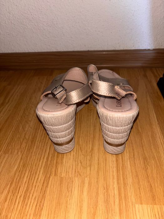 Sandale piele platforma