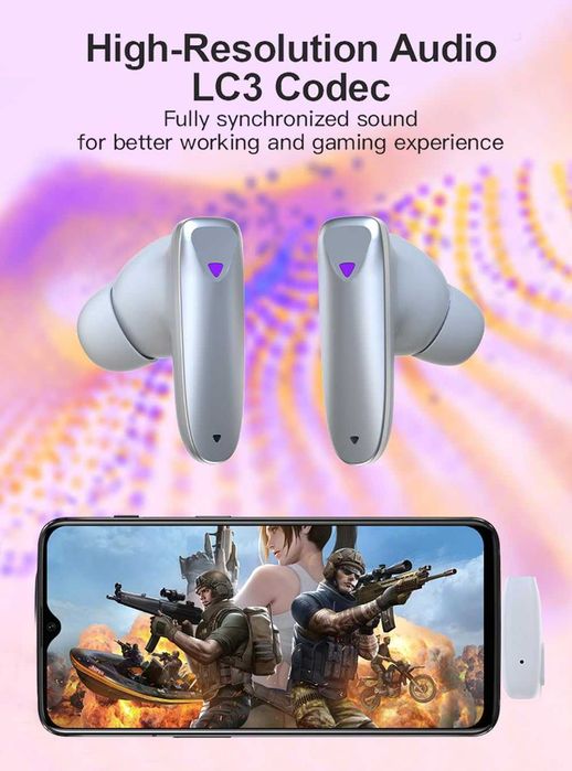 Căști wireless eppfun Bt 5.2 VR Gaming pentru Meta Quest 2, dongle wireless USB-C 2.4GHz,sigilat
