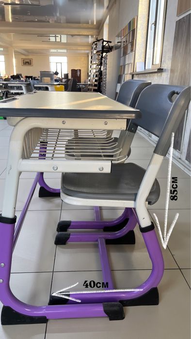 Школьная двухместная парта