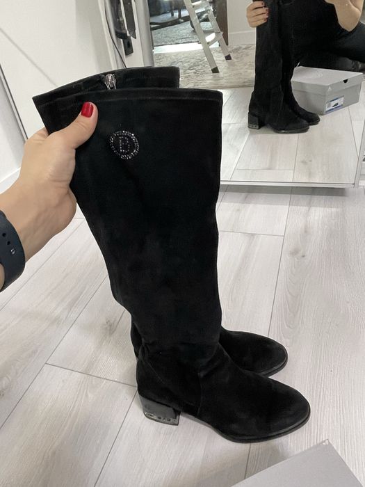 Замшевые сапоги весна-осень