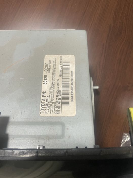 Радио sequoia TOYOTA