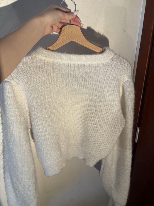 Пухкава зимна блуза