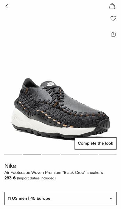 Nike air footscape woven