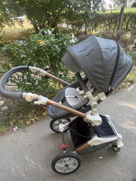 Carut bebe cu landou si scoica