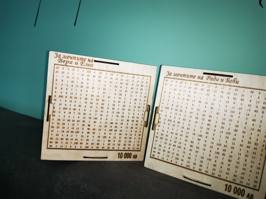 Касичка с цел, лазерна пирография