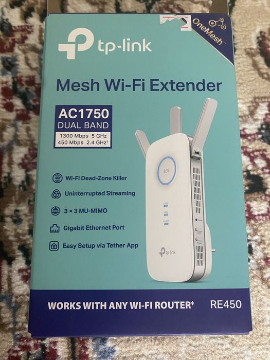Усилитель wifi Tp link AC1750 RE450