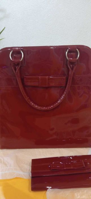 Сет от дамска елегантна чанта и портмоне