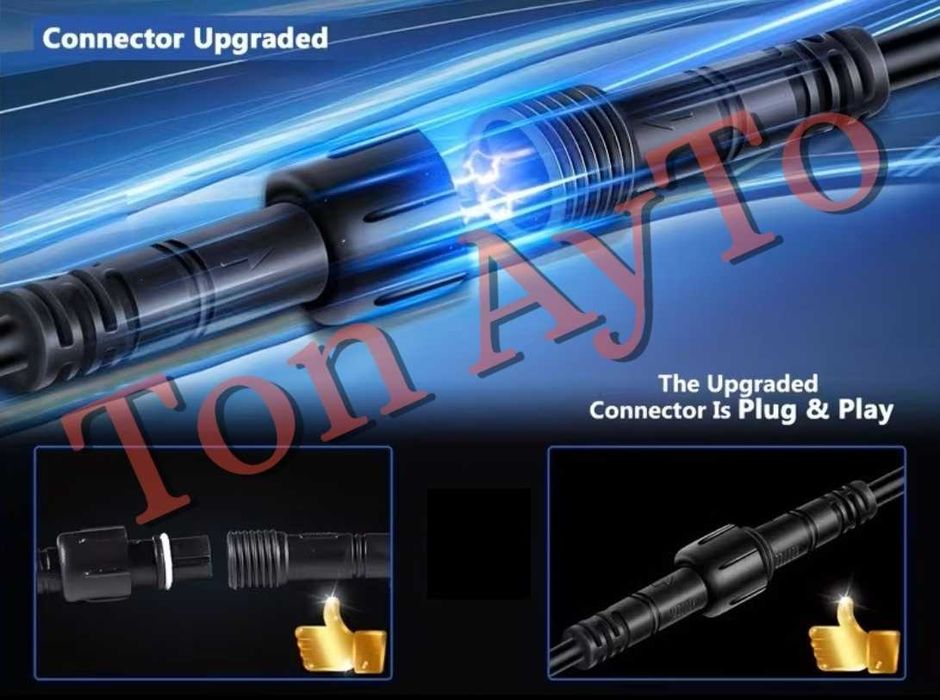 Комплект Лед Бар 20" 380W 52см +  2бр Халогени 4" 10см 60W + Окабеляване + Копче 12/24V за Кола АТВ Трактор Снегорин Моторна Шейна Бъги Мотокар Багер