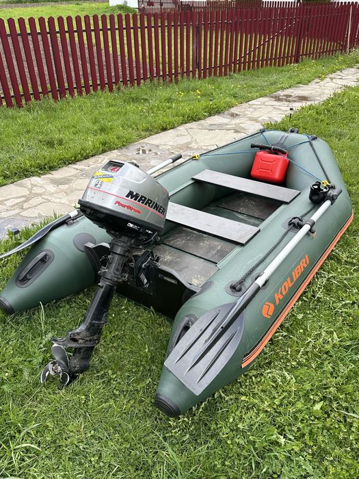 Barca kolibri cu motor 4 cai