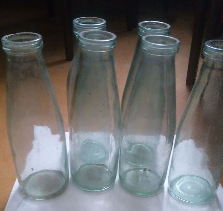 Бутылка из-под молока во времена СССР