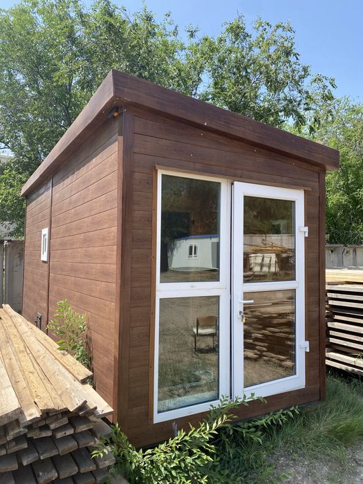 Баня модульная готовая 5,0*2,0м.