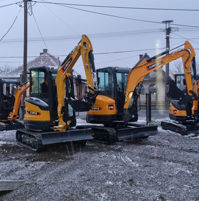 Miniexcavator Lubeck W390pro Nou Motor Yanmar Factură externă fara TV