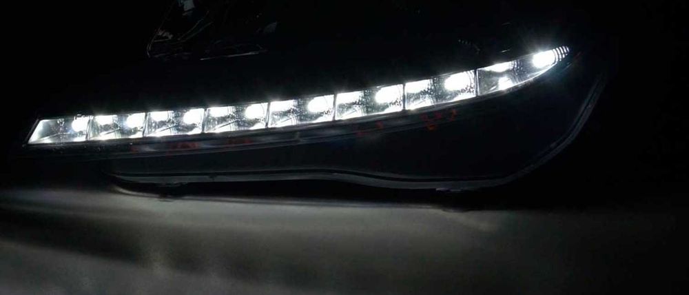 Фарове Опел Астра H Черни ЛЕД LED Седан Комби Opel Astra Х Н GTC ГТЦ