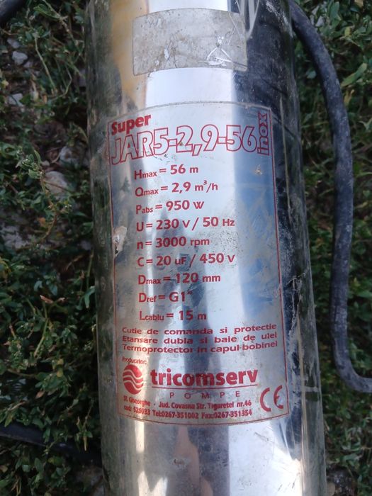 Pompa apa ,perfect funcțională 400