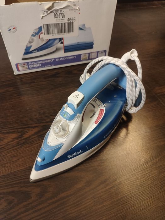 Fier de calcat Tefal AquaSpeed FV5350, Talpa Palladium, 2400 W, 0.3 l