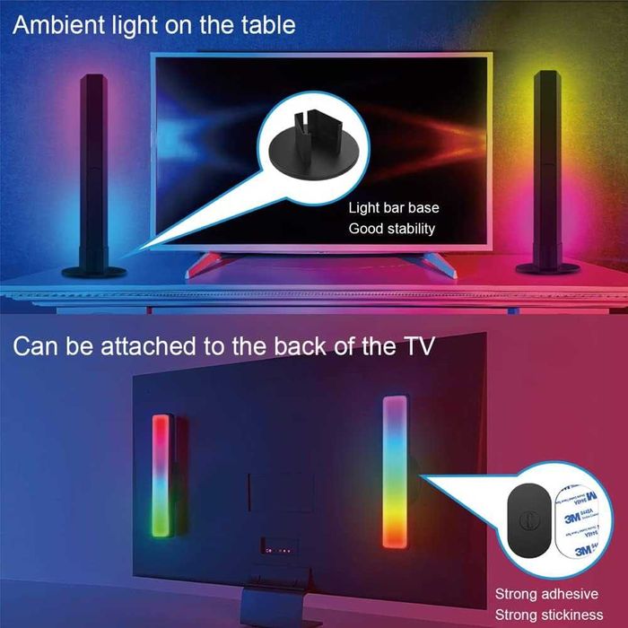 RGB интелигентни LED светлинни ленти,синхронизиране с компютъра,музика