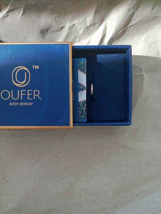 Пиърсинг ,обица за ухо ,нос , устна , златен пиърсинг, 14 карата злато