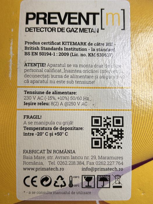 Detector de gaz metan