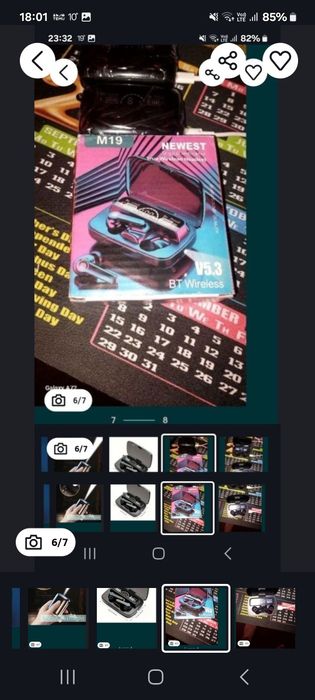 Căști Wireless t5 cu lumină