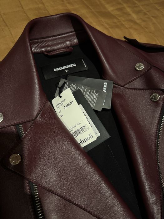 geaca dsquared piele originala