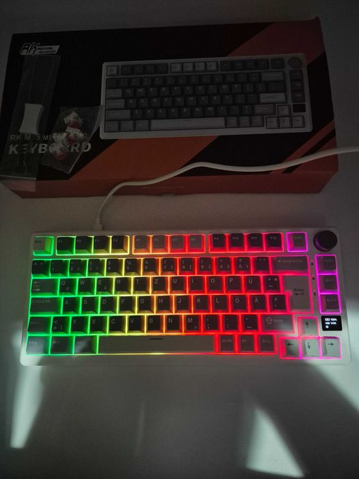 Tastatura Royal Kludge M75 Blue - Red Switch (Doar Wired) - Resigilat