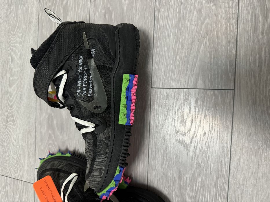 NIKE AIR Force 1 Mid Off White Black marimea 38 aproape noi