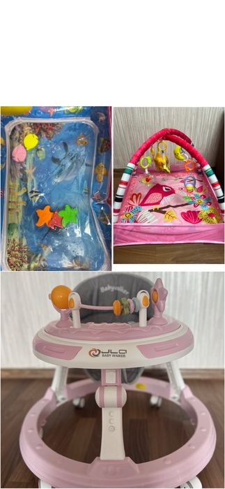 Продам детские ходунки, игровые коврики