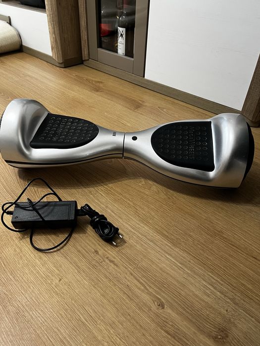 Hoverboard gri cu leduri