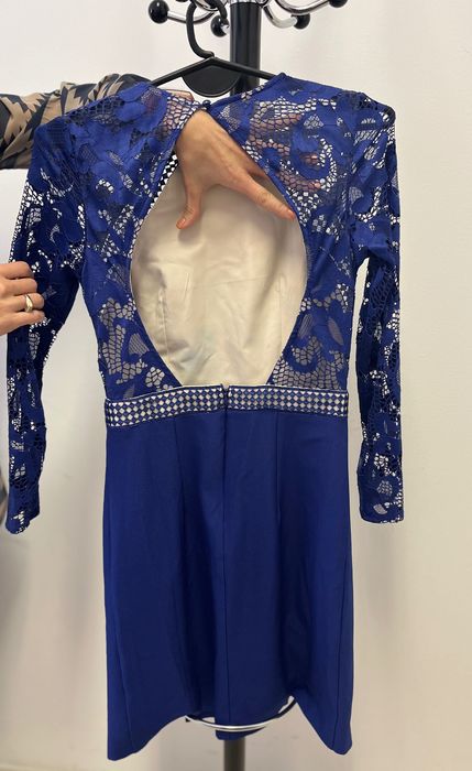 Официална рокля в син цвят