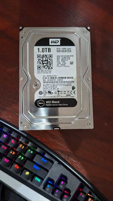 HDD 1TB Western Digital Black, sata, 64mb cache