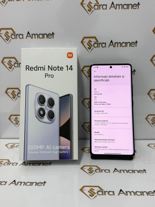 Xiaomi Redmi Note 14 Pro 256Gb Sara Amanet