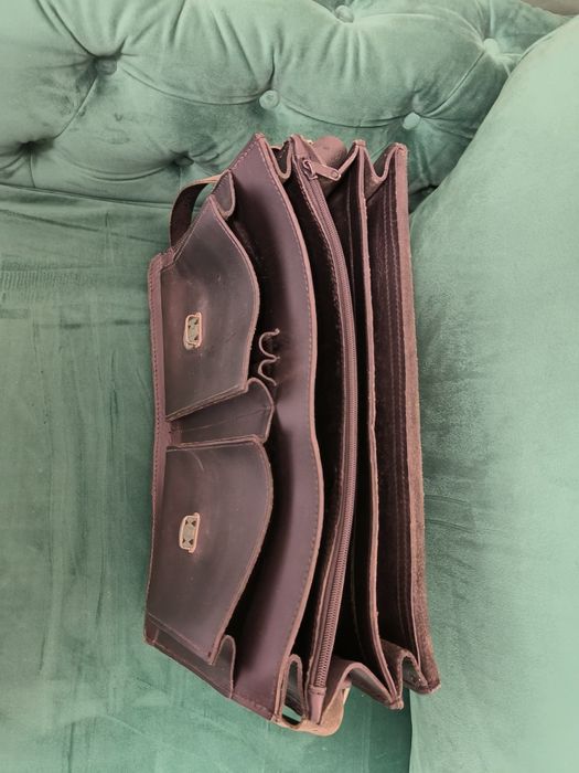 Geanta, piele, servieta