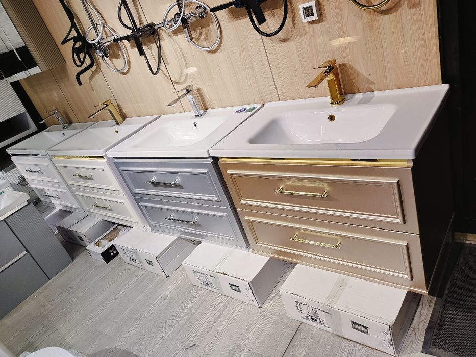 Ossoceramics. Mebel PVC. Dush i rakovina smisitel