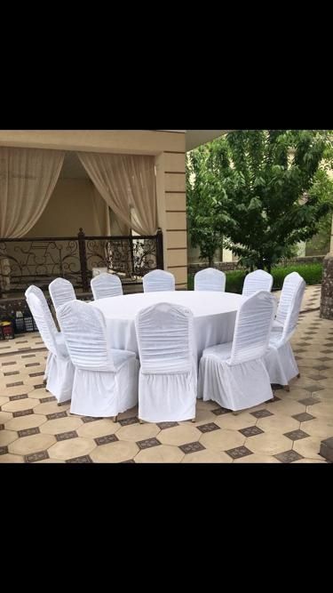 Аренда юрта . Столы посуда