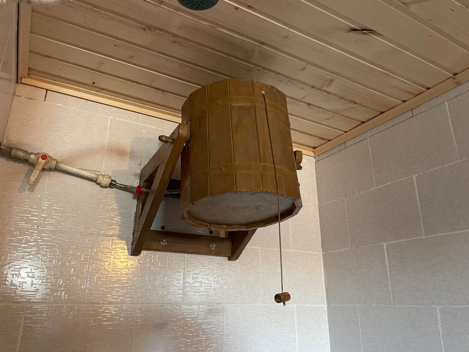 Баня  веник тазик два ковша