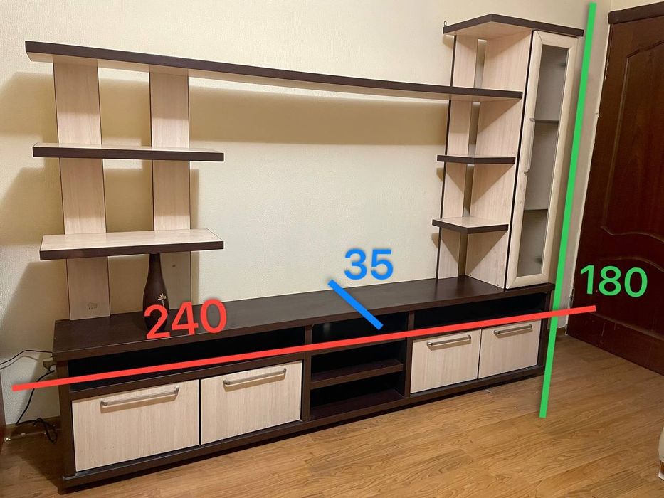 Стенка горка для гостиной, ТВ зона