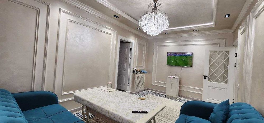Юнусабад5, 1в2/5/5, Улучшенка 42м2, Евроремонт, Мебель + тех Да Фулл